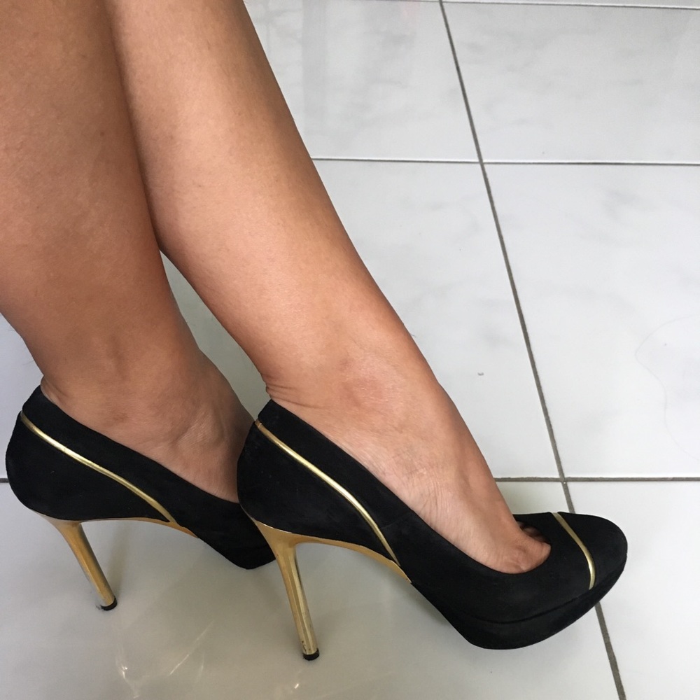 Original Michael Kors black and gold heels